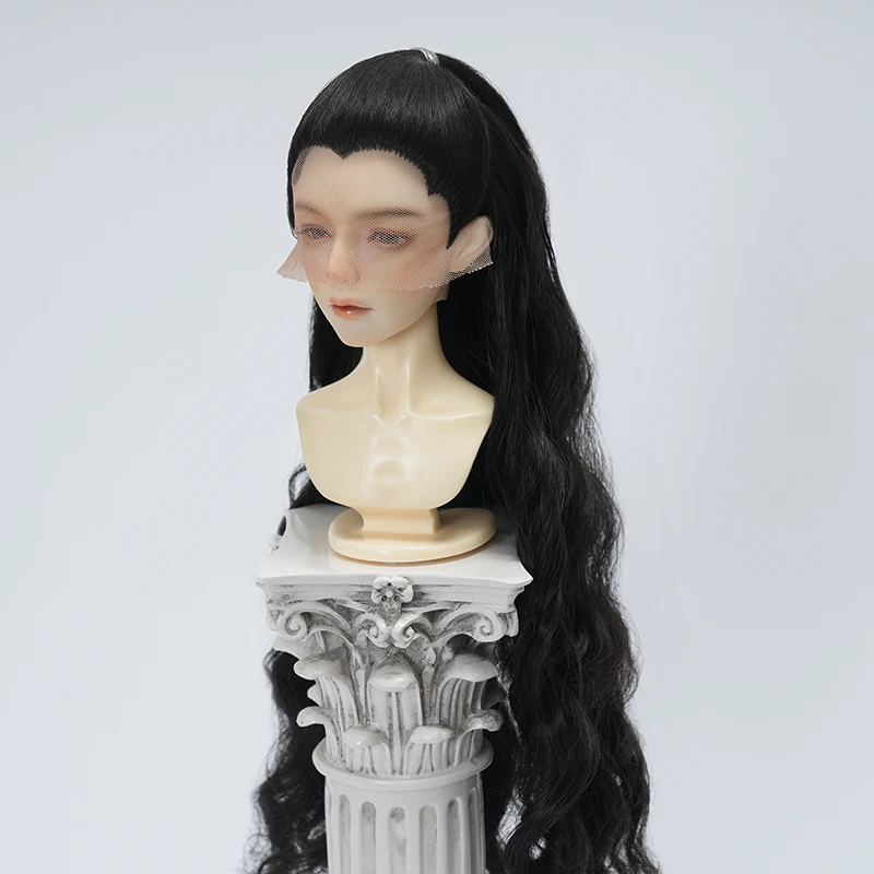 

BJD doll wig suitable for 1/3 size cute doll wig beauty pointed back comb curly hair BJD doll wig 1/3 doll accessories