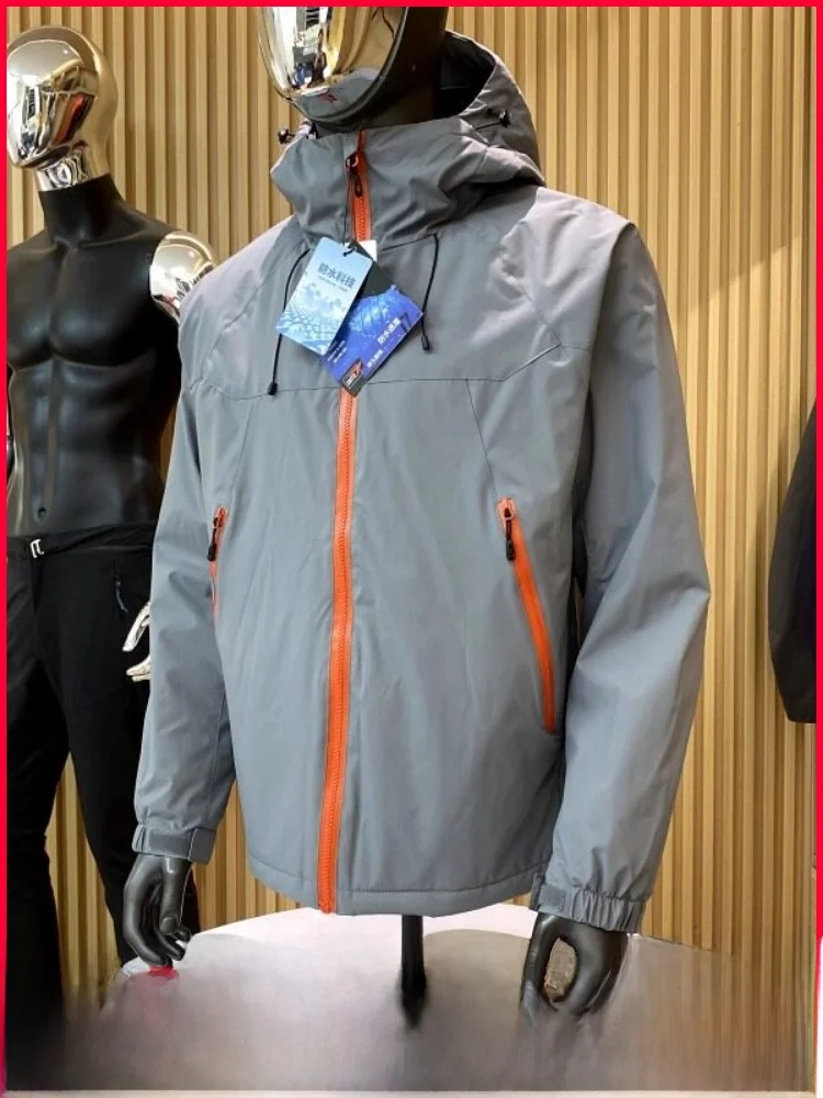 

Новая зимняя мужская уличная куртка из хлопка с ветрозащитой и водоотталкивающим покрытием, модная, с наполнителем из полиэфирного волокна, с капюшоном, на молнии, теплая