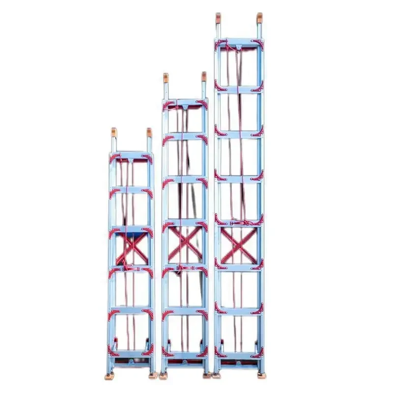 Single-sided telescopic project lifting loft ladder