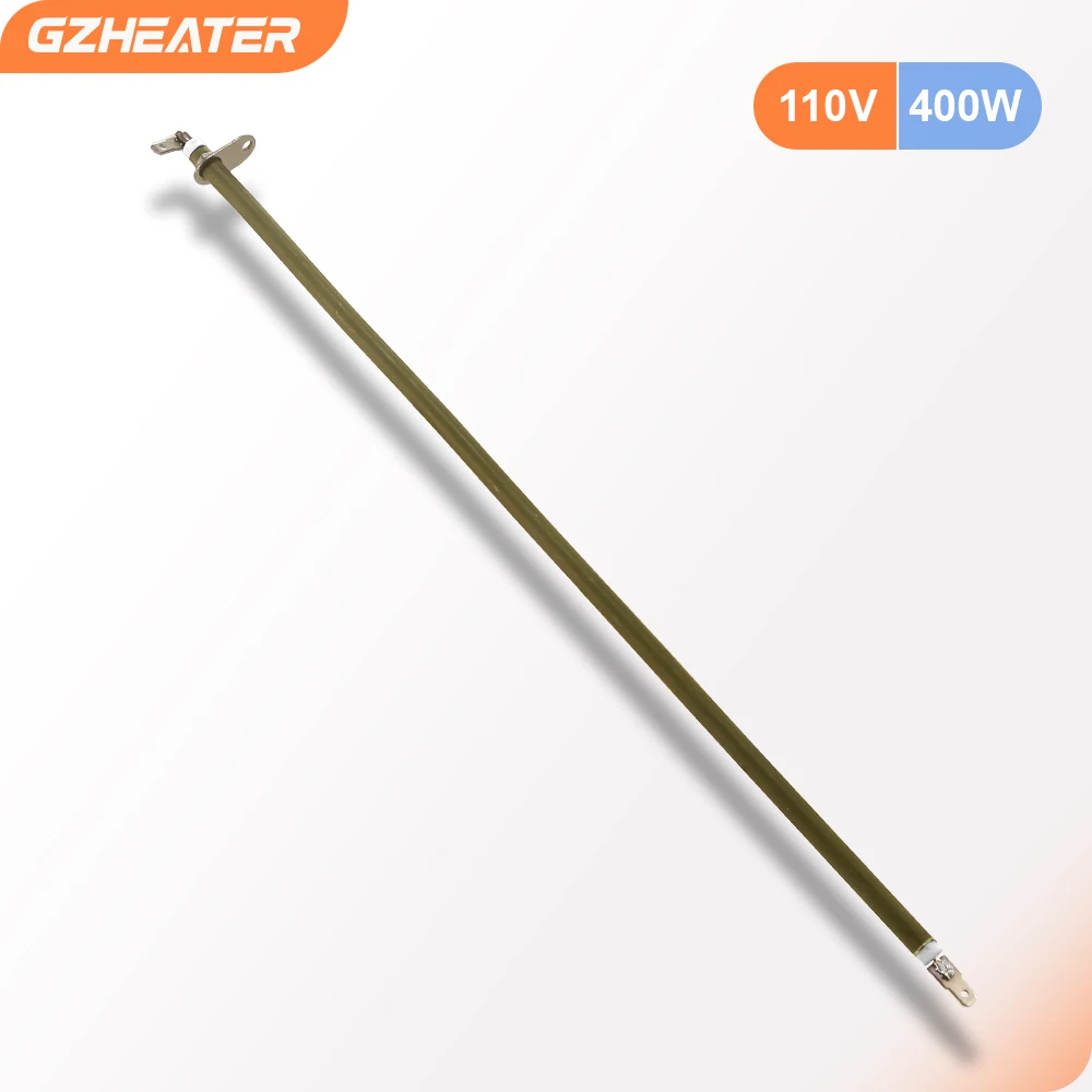 

GZHEATER 2 Pieces of 110V 250-400W 310mm Heating Element Electric Oven SUS304 Straight Pipe with Metal Sheet by Annealing