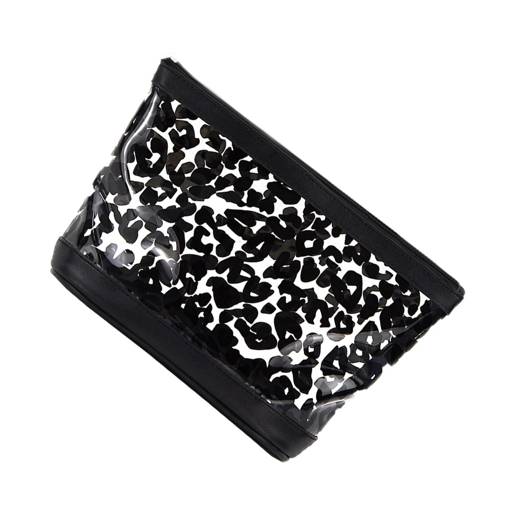 

Leopard Print Bag Waterproof Travel Storage Pouch With Zipper Large Capacity Toiletries Wash Bag Multipurpose Organizer