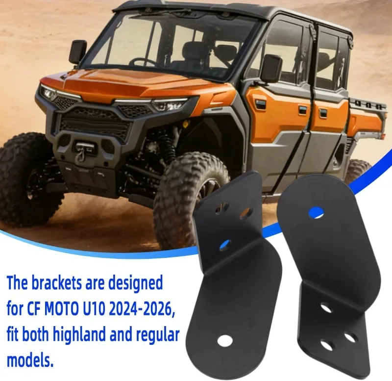 2PCS Rear Pod Light Mounting Brackets for CF Moto U10 2024-2026