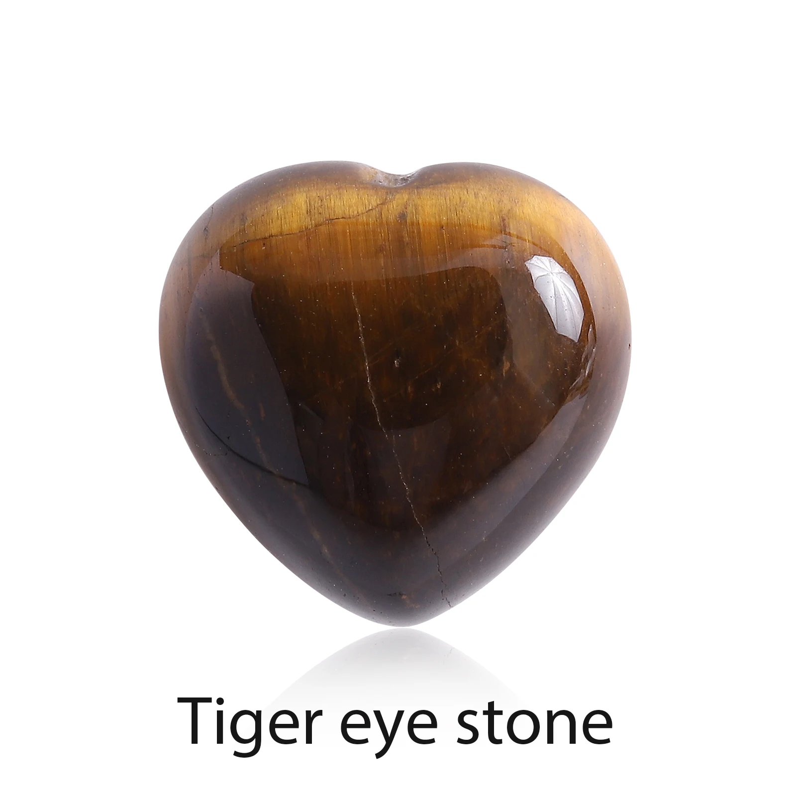 15mm Natural Healing Love Heart Stone Beads, Crystal Jasper Agate Beads for DIY Seven Chakra Bracelet or Pendant Accessories`