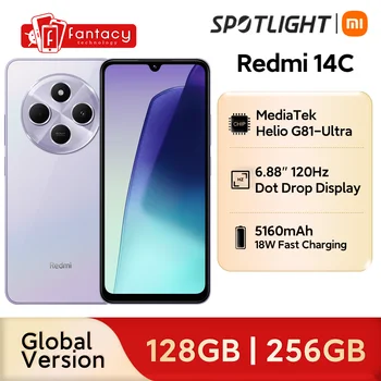 2024 nuevo Xiaomi Redmi 14C versión Global inmersión 6,88 ''pantalla 50MP AI sistema de cámara Dual enorme 5160mAh batería 14 C