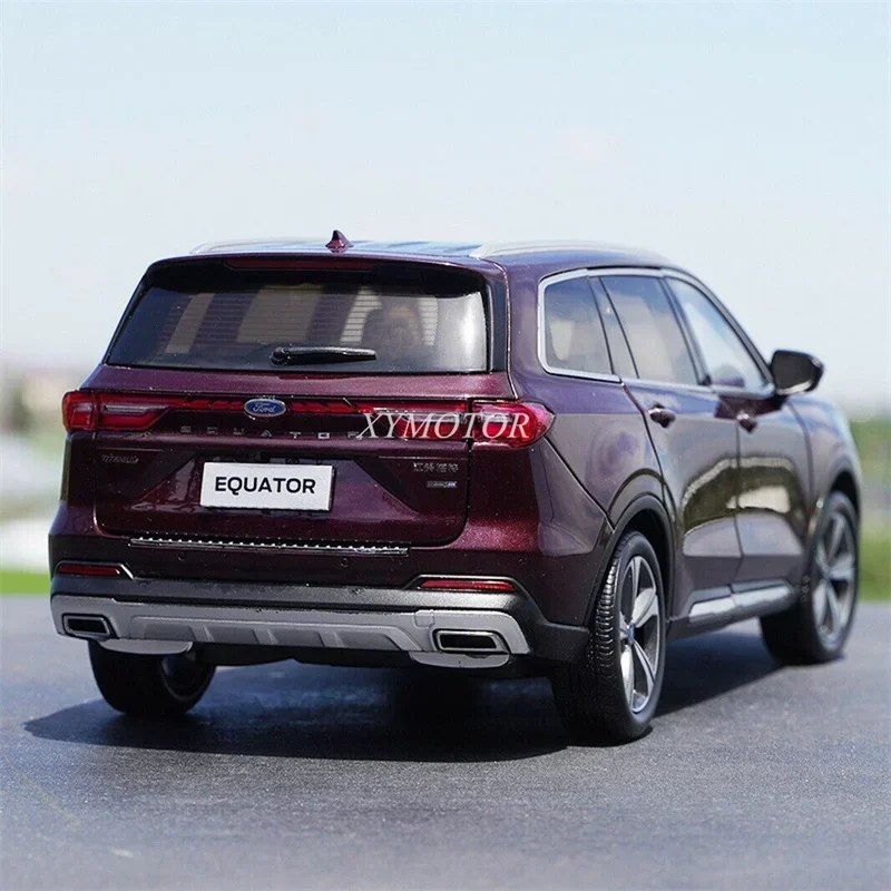 1:18 для FORD EQUATOR SUV литая модель модели автомобиля игрушки Хобби Подарки коллекция дисплей фиолетовые украшения