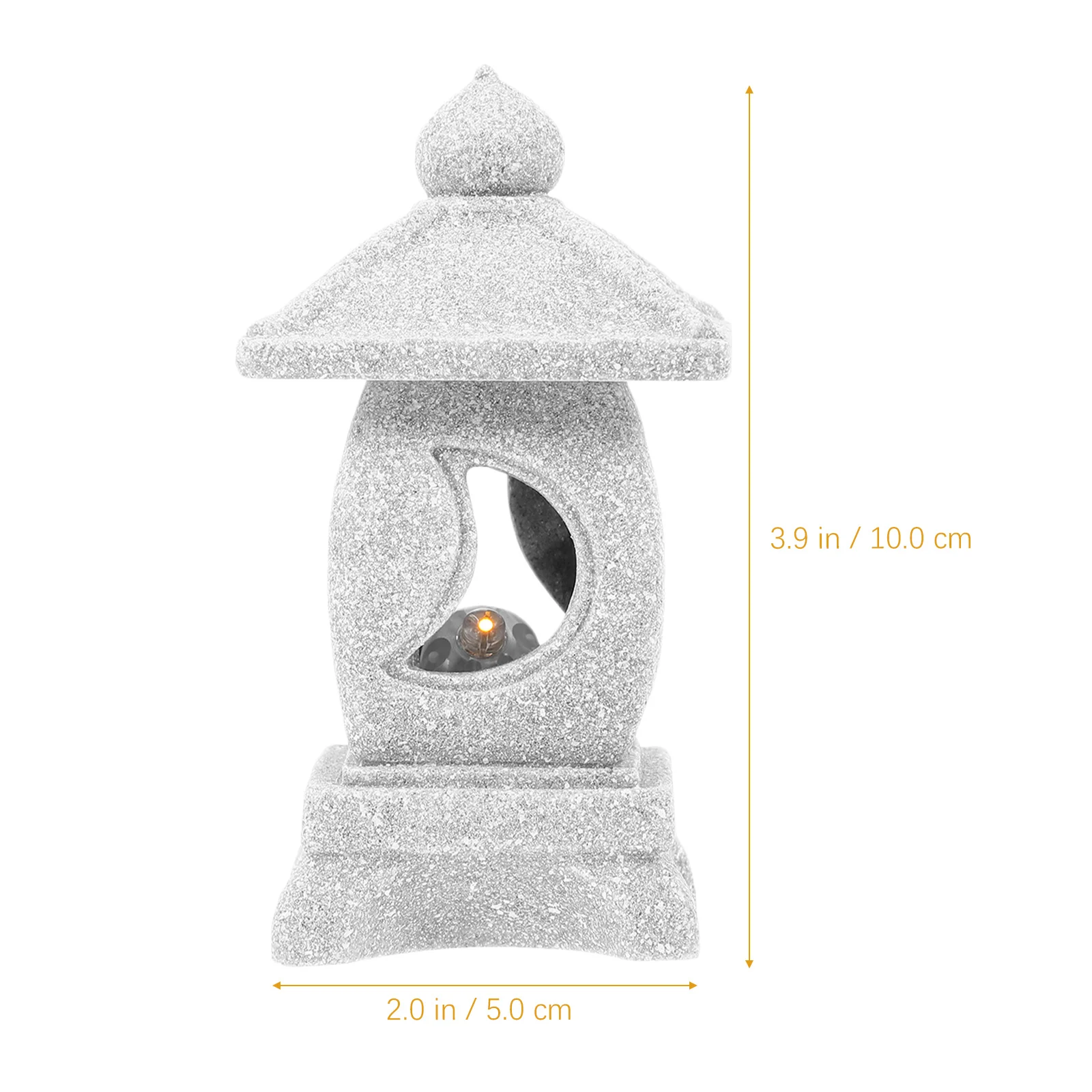 

1pcs Stone Pagoda Ornament Small Pagoda Ornament Japanese Garden Decor For Landscape Fish Tank Yard Balcony Decoration