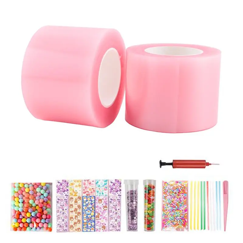 

B05C-Pet Nano Glue Kneading Music Blowing Bubble Full Set Of Nano Tape Double-Sided Paste Blowing Bubble Decompression