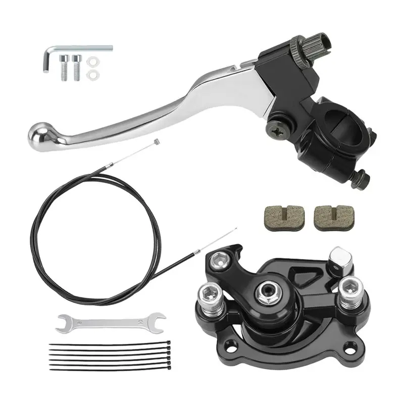 XSXS-Mini Bike Brake Lever Caliper Kit Replacement For CT100U Disc Brake Kit With Replacement For