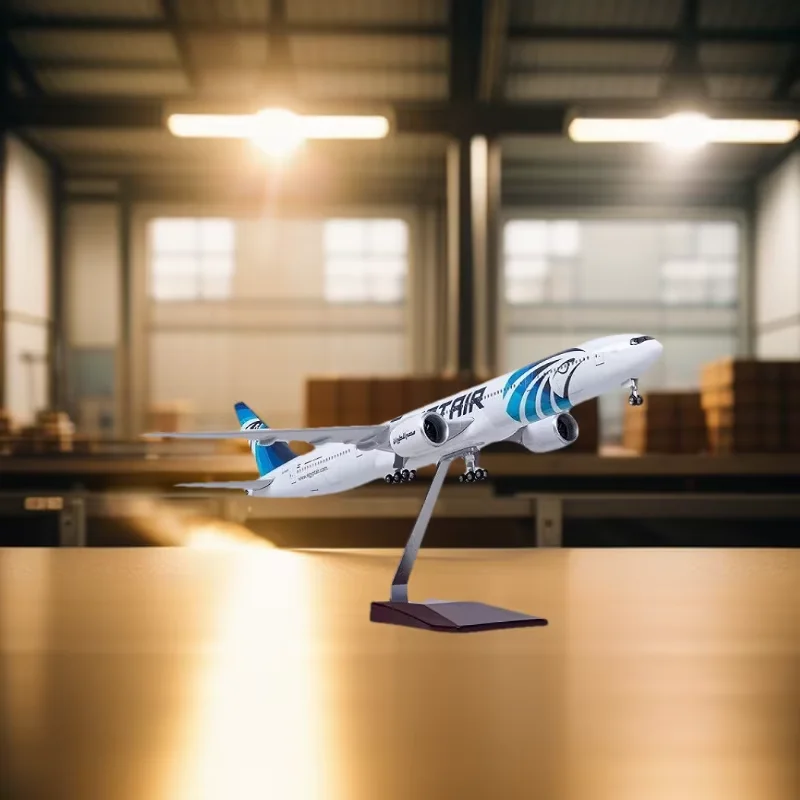 

Scale 1/157 B777 47CM Egypt Air Airlines Aircraft Model 777 Plane Model With Landing Geal Model Planes Home Decor Decoration