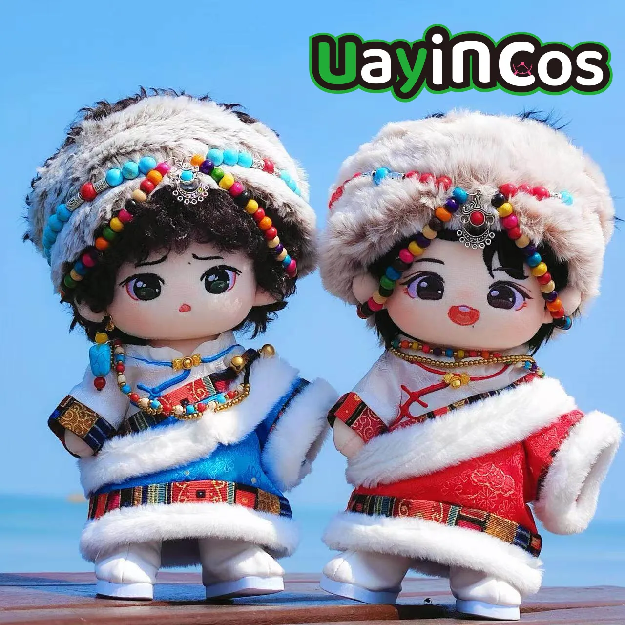 

In Stock 20cm Doll Clothes Xiao Zhan Wang Yibo Tibetan Clothing Costume Suit Stuffed Plushies Doll Accessories Anime Kids Toy Gi