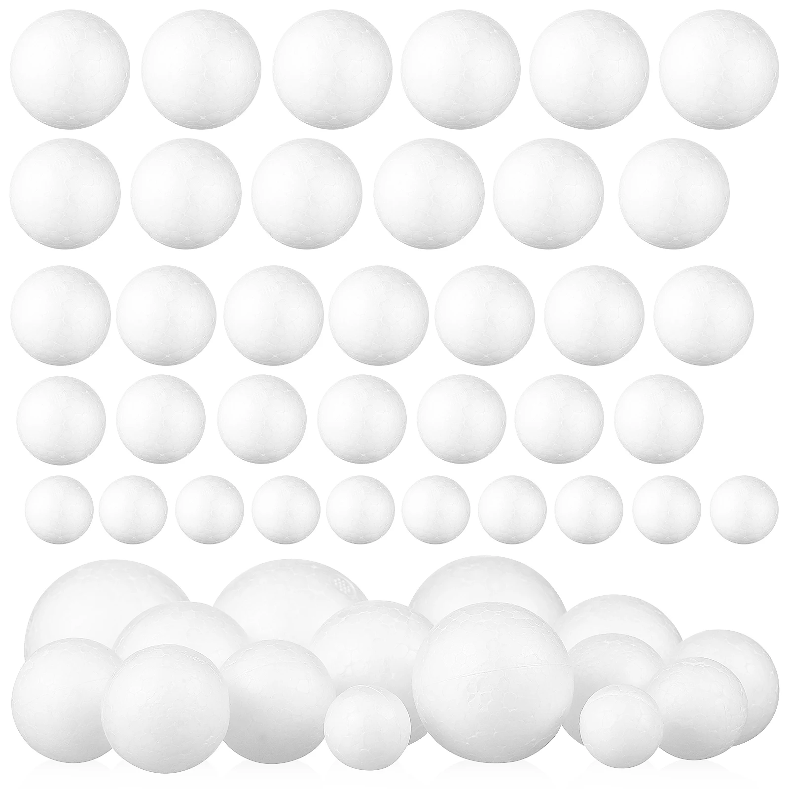 

50 шт. шарики из пенопласта «сделай сам», гладкие круглые шары для рукоделия, легкая, легко окрашиваемая паста для резки дома, свадебные украшения, принадлежности для рукоделия