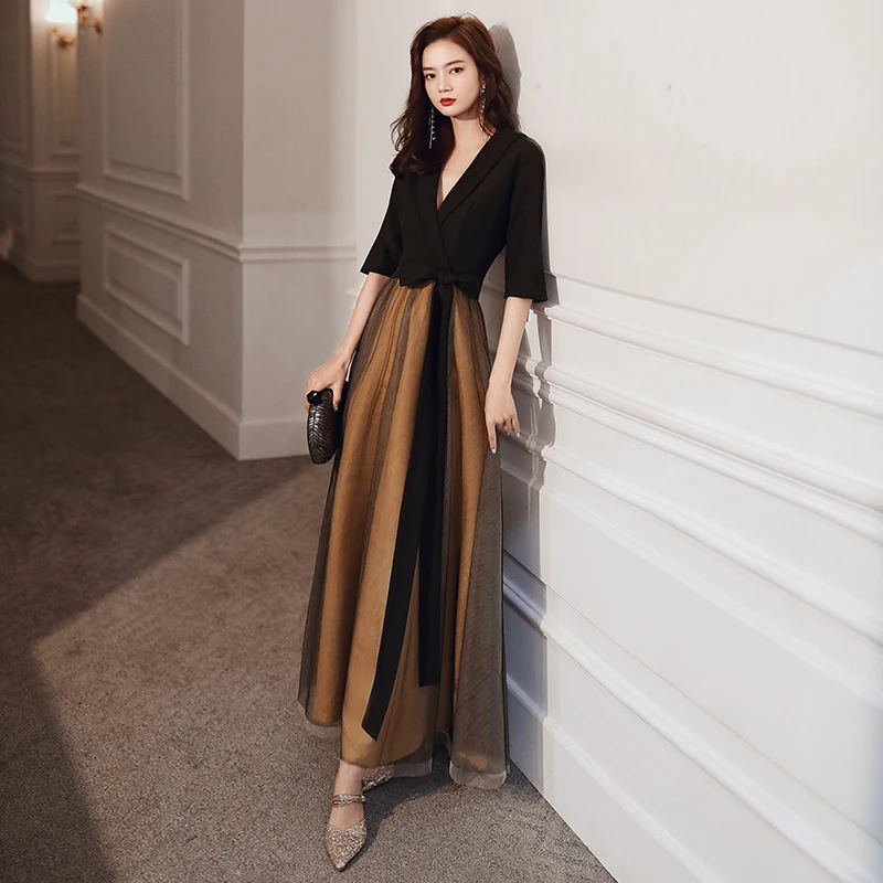 

Ele Bla Evening Dr Women's Ball Gown Luxury High-End Dr Can Be Worn in Daily Life Winter Chorus Performance Condu...