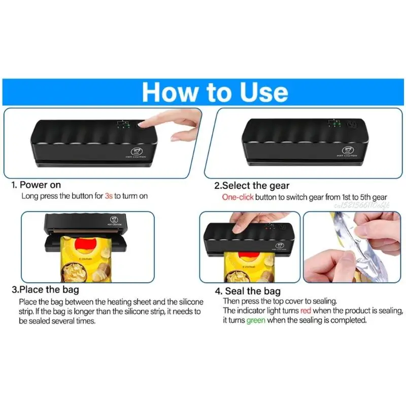 27RBマルチファンティオナルチップバッグシーラー真空シーラーバッグレスシーラーヒートシーリングデバイス