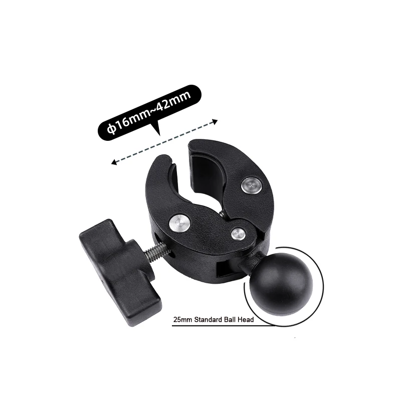 1 inch Ball Handlebar Clamp Mount Base for Double Socket Arm Bike Motorcycle Phone Holder Compatible Ram mounts