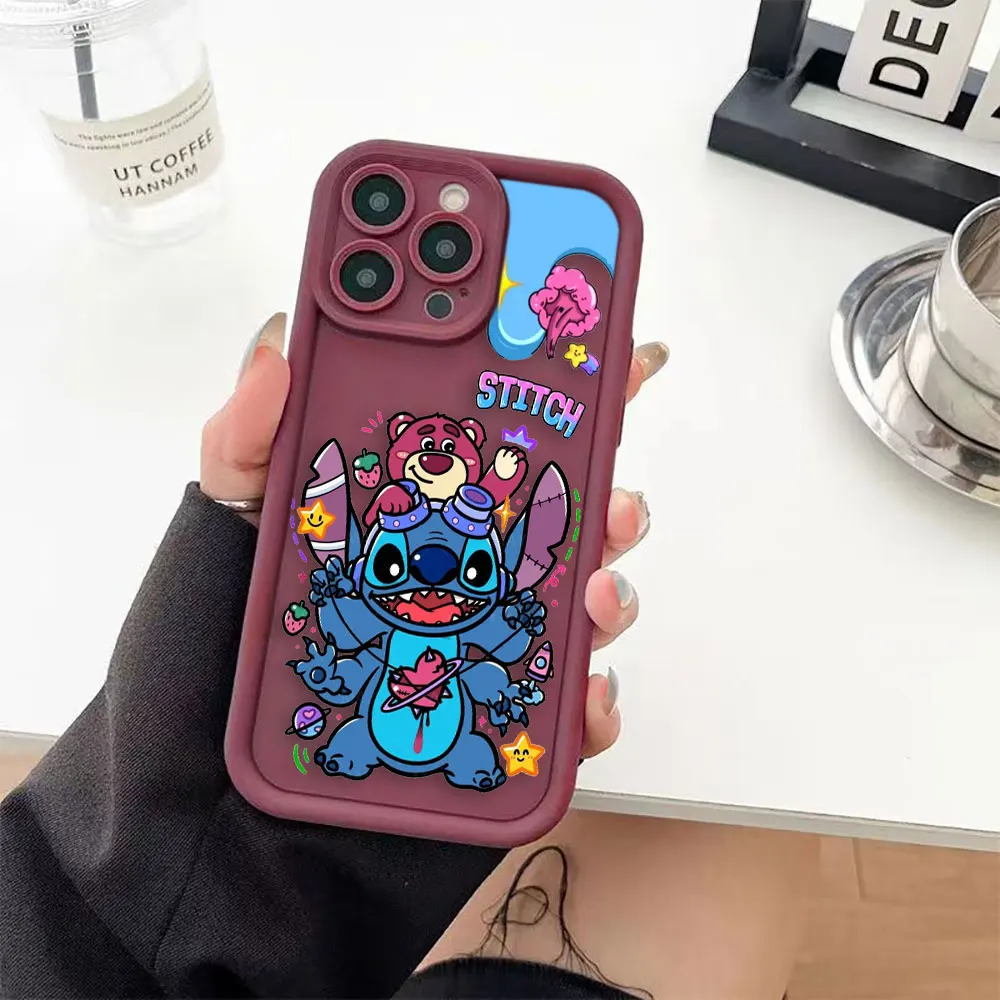 Disney The lovely Stitch Luxtury Phone Case For VIVO V20 V23 V23E V25 V27 V29 V30 V30E X60 X70 X80 X90 X100 PRO 4G 5G Case Funda