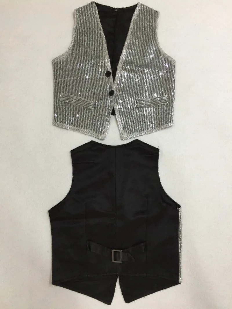 

Высококачественный приталенный жилет для выступлений на сцене, в барах, ночных клубах, для певцов, ведущих и на вечеринках, для мужчин и женщин