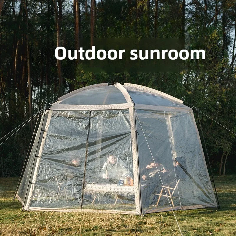 

Outdoor Hexagonal Tent Beach Waterproof Family Portable Folding Survival Lightweight Tent Tourist Nature Hike Camping Hiking
