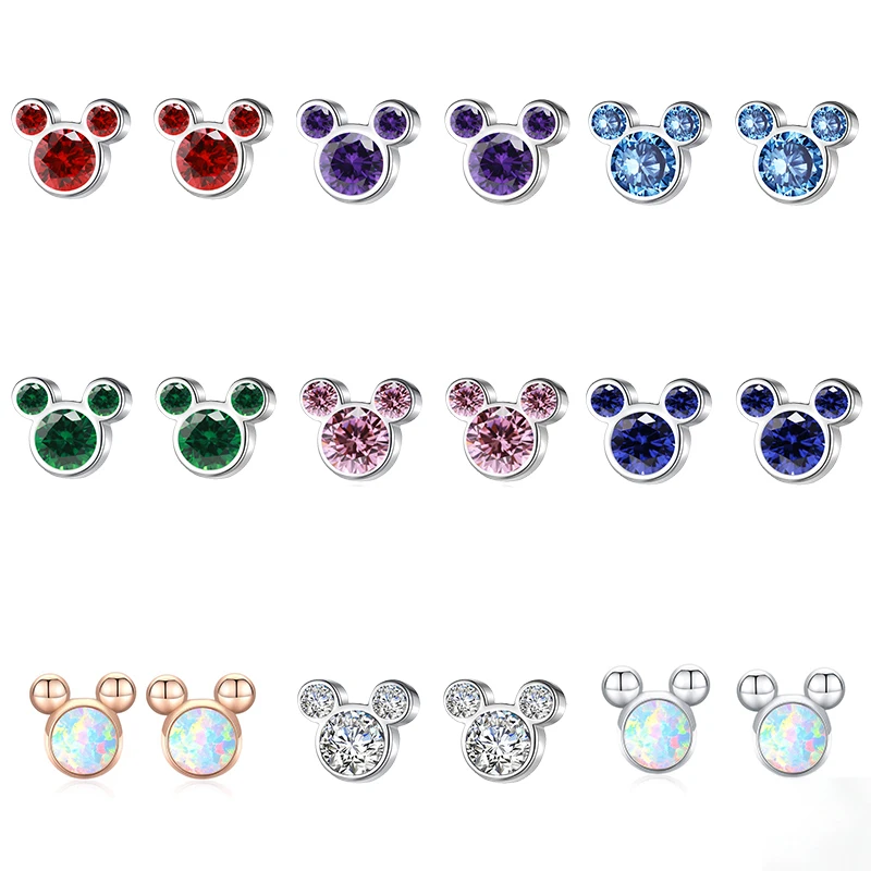 925 Sterling Silver Earrings Classic Fashion Style Anniversary Engagement Party Wedding Birthday Gift