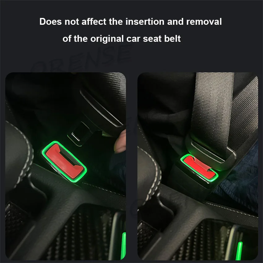 Multi Color Seat Belt Buckle Atmosphere Lamp Interior Environment Lamp For Audi 2020-2025 A4L A5 2019-2025 A6L A7L Q7 Q8