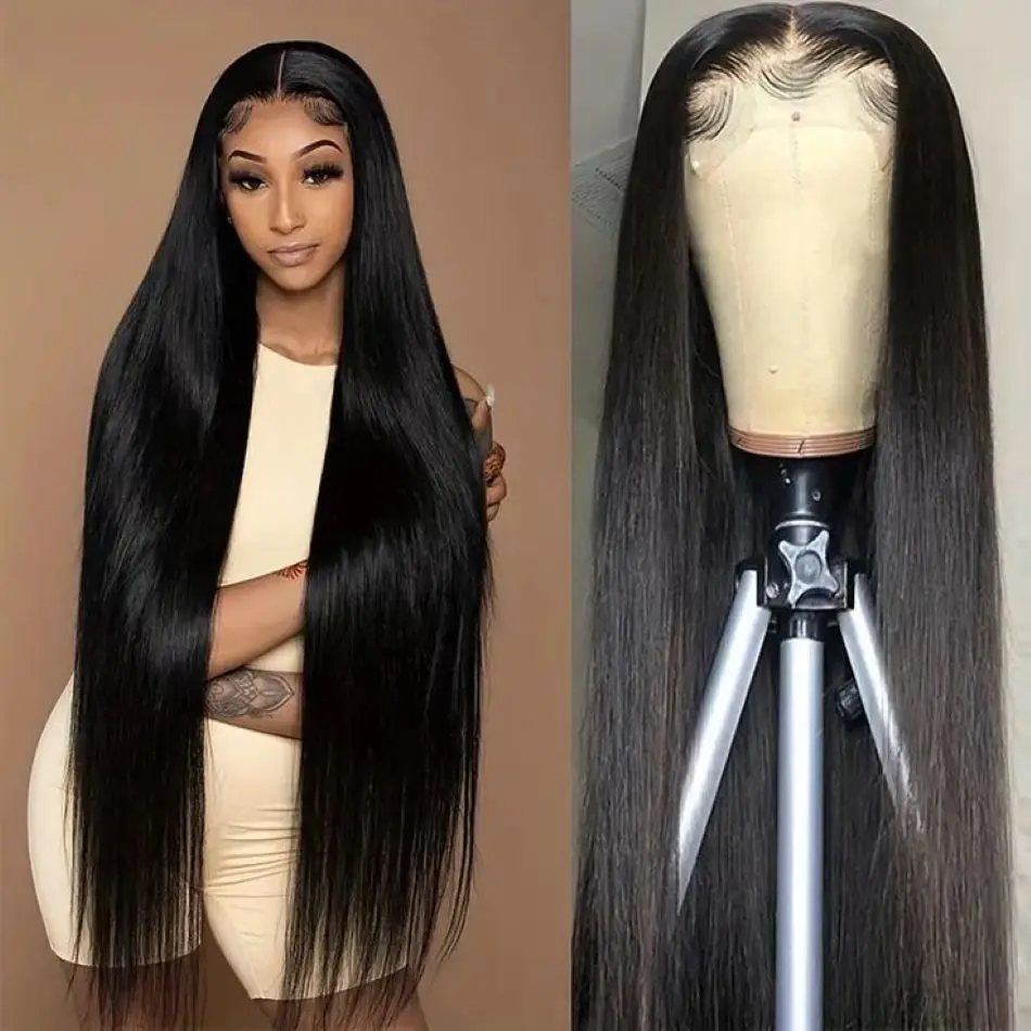 

Straight 13x6 Lace Front Wig Human Hair 13x4 HD Lace Frontal Wigs for Choice 200 Density Glueless Wigs Cheap on Sale Clearance