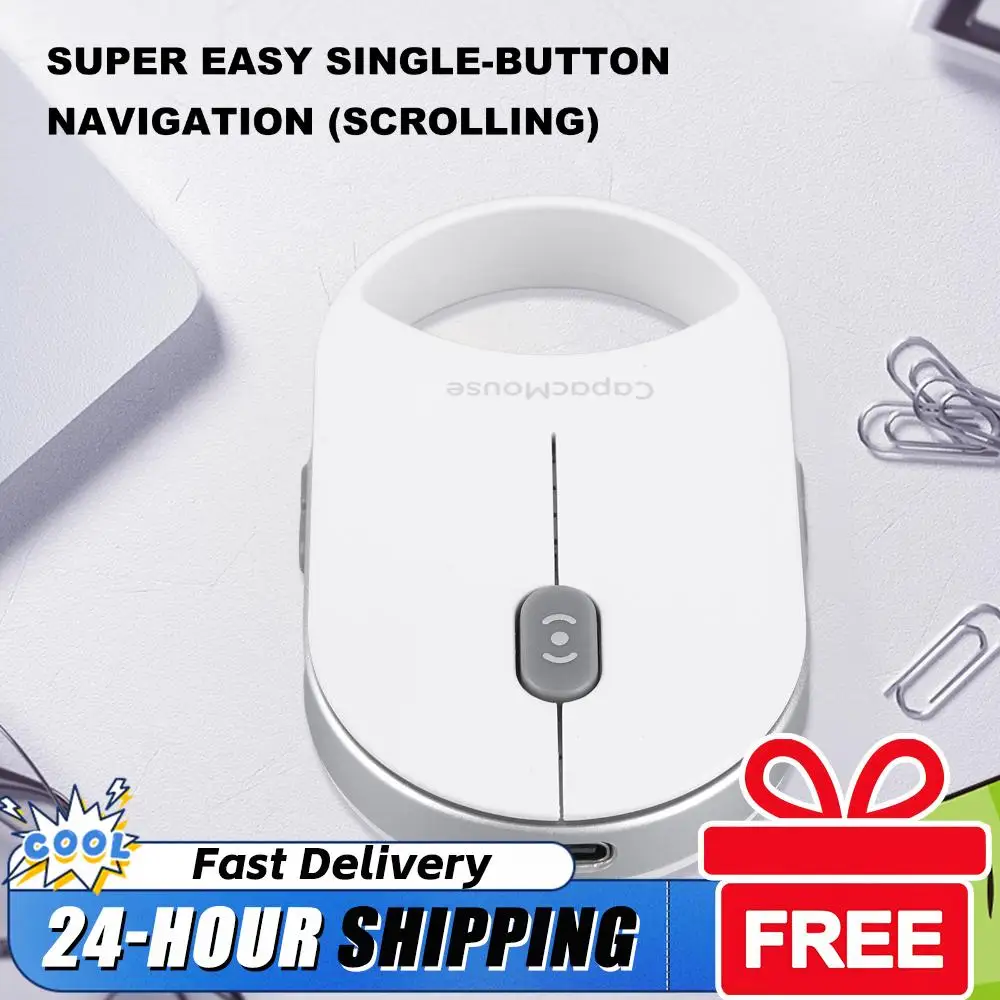 

Wireless Mice Rechargeable Mini Capacitive Mouse Portable Silent Mouse with USB Receiver 4 Adjustable DPI for Laptop PC Computer