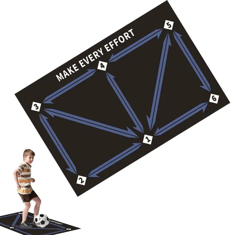 Football Training Mat Training Pace Ball Control Player Equipment Agility Footstep Training Mat Silent Soccer Practice Equipment