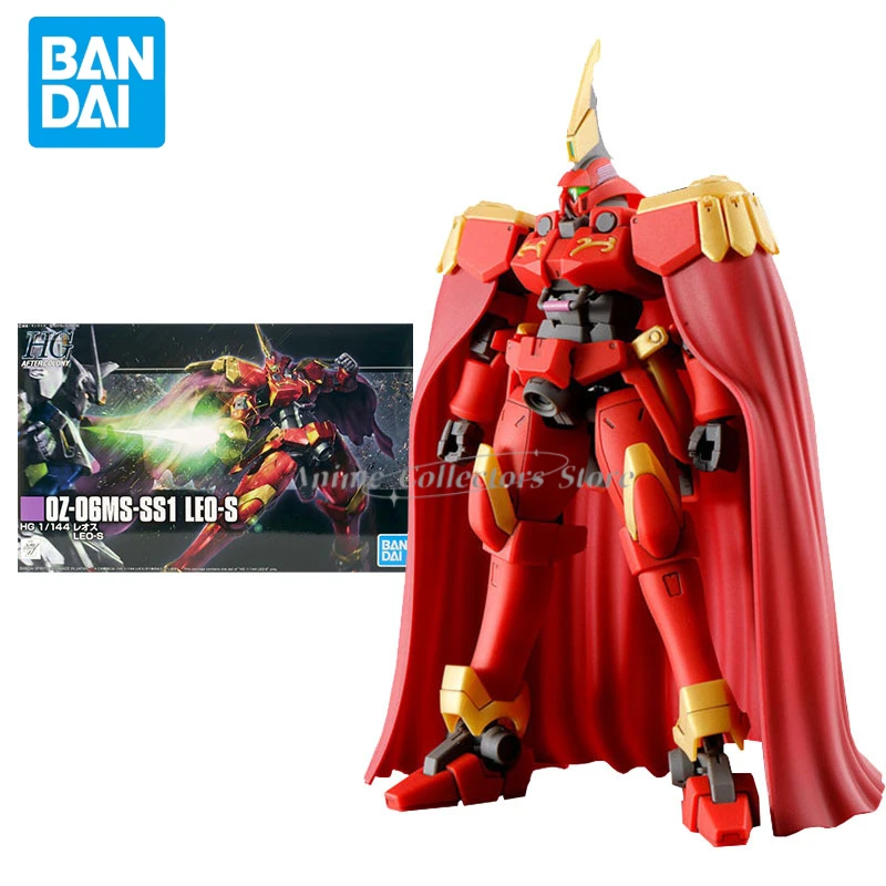 Bandai Gundam Model Kit Аниме Фигурка PB Limited HG 1/144 OZ-06MS-SS1 LEO-S Подлинная аниме-фигурка Gunpla Игрушки для детей