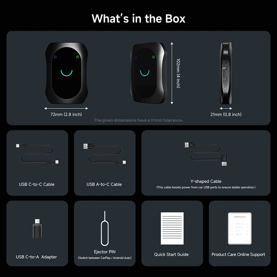 ATOTO 8-in-1 Android Car AI Box with HDMI, 4G WiFi