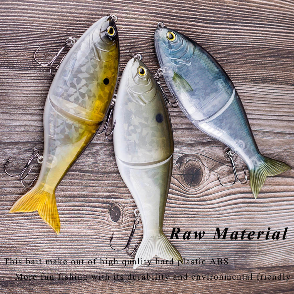 Chan\'s Huang Big Game 7INCH 2.89OZ Artificial Sinking Glide Bait Sinking Hard Slider Bait Single Jointed Swimbait Fishing Lures