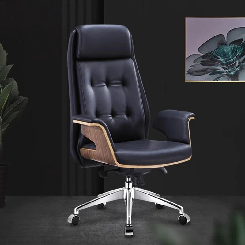 

Black Gamer Chair Comfortable Office Gaming Desk Relaxing Stool Wheels Rotating Height Adjustable Muebles Furniture Home