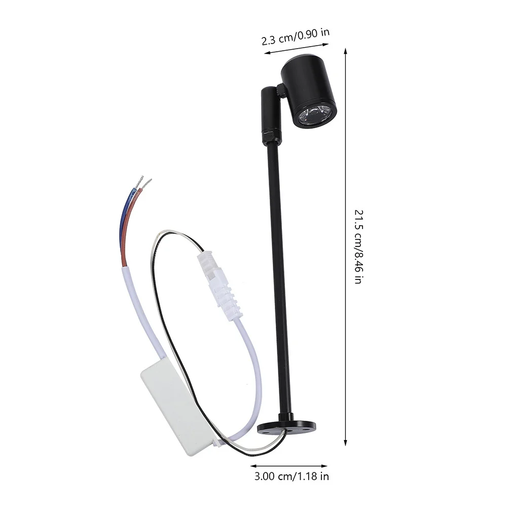 Led Cabinet Spotlight Small Adjustable Indoor Spot Lights For Jewelry Display Showcase Corrosion Resistant Eye Protection