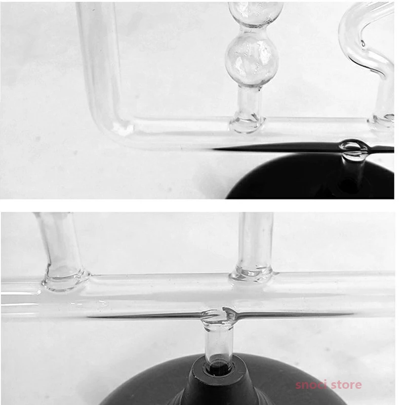 Connectors, experimental equipment for mechanical liquid pressure, plastic or glass teaching instrument with base 1Piece