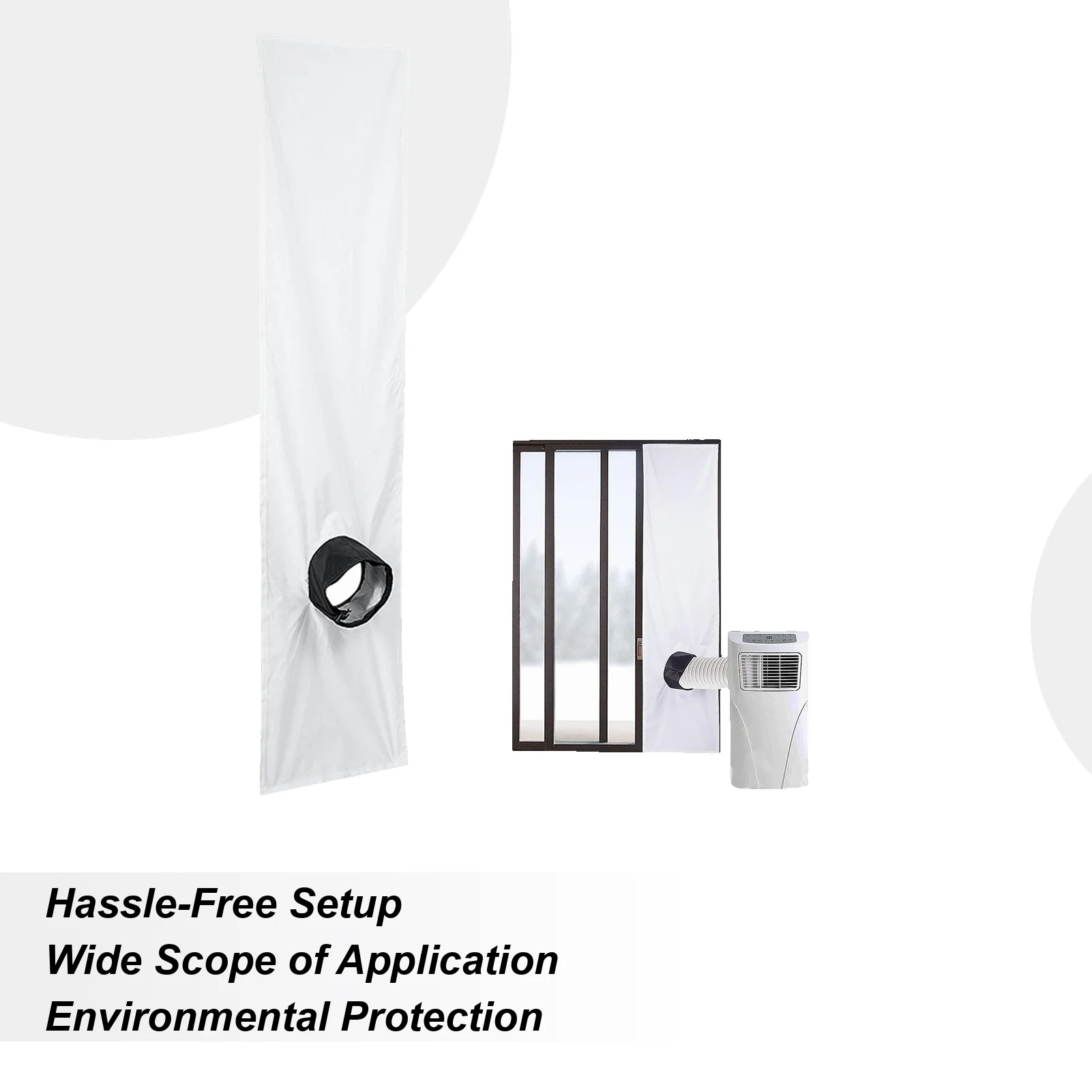 

Уплотнитель окна кондиционера, водонепроницаемый оконный уплотнитель, комплект оконного вентиляционного отверстия переменного тока, перегородка для мобильного кондиционера, ткань для мобильного кондиционера