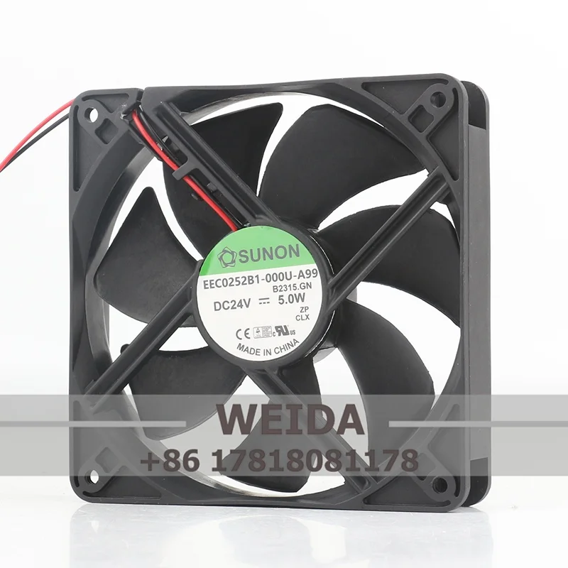 Original, brand-new, genuine product - Jianzhun EEC0252B1-000C-A99 5V 12V 48V DC 24V 5.0W 12025 cooling fan