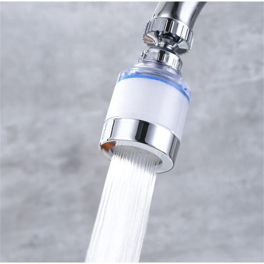 360°Kitchen Faucet Aerator Filter Purify Nozzle Tap Adapter Device Splashproof Water Filter Bubbler Swivel Head Bathroom