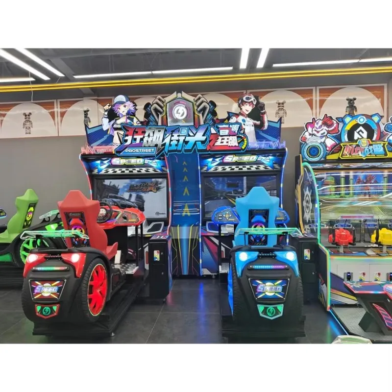 2026 Hot Sale Custom Arcade Game Center Car Driver Simulator 2 Players Dynamic Motorcycle Racing Simulator Driving Game Machine