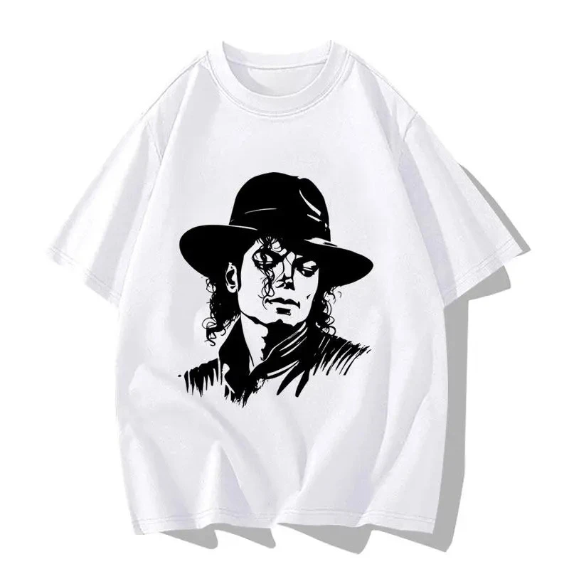 Family Matching Oversize T‑Shirt Retro Pop Singer Silhouette Portrait Vintage Script Front‑Print Music‑Style Streetwear Tee