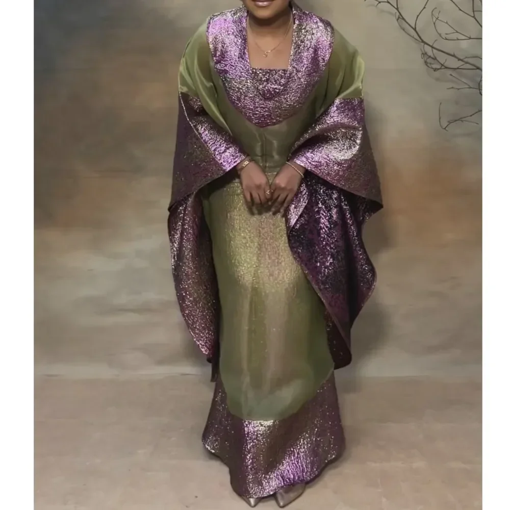 

Dubai African Dresses For Women 2025 Traditional Robe Church Gown Abaya Dashiki Clothing Plus Size Africa Muslim Daily Wear