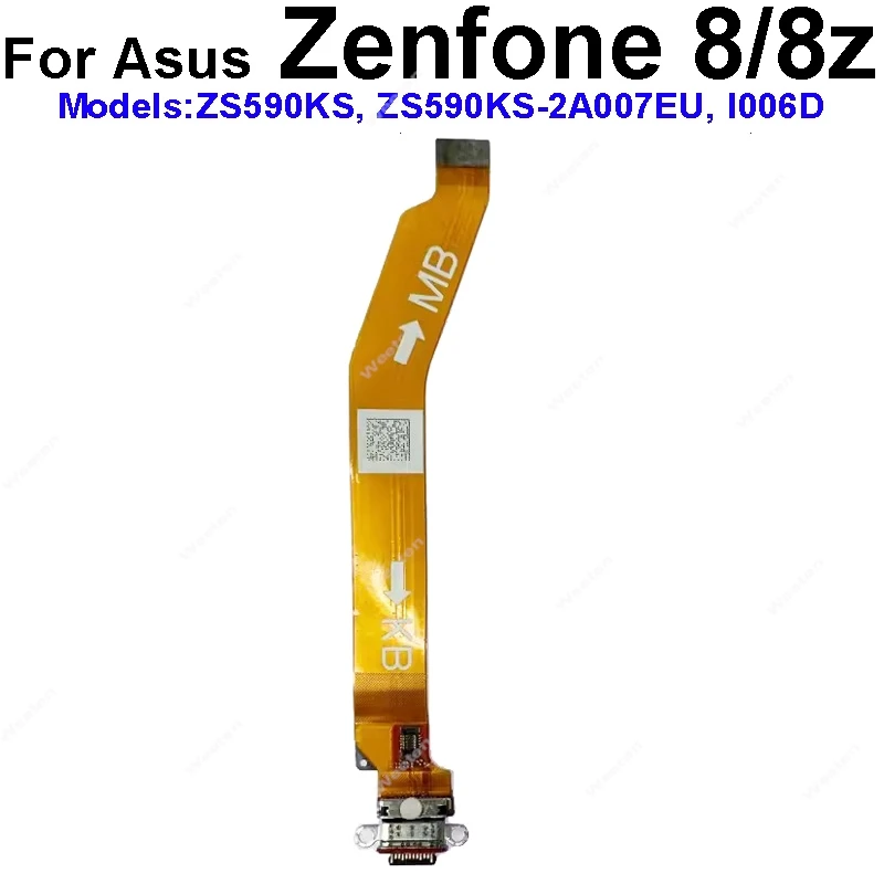 For ASUS ZenFone 8 8Z 9 9Z ZS590KS ZS696KS USB Charging Port Flex Cable USB Charger Dock Connector Board Flex Cable Parts