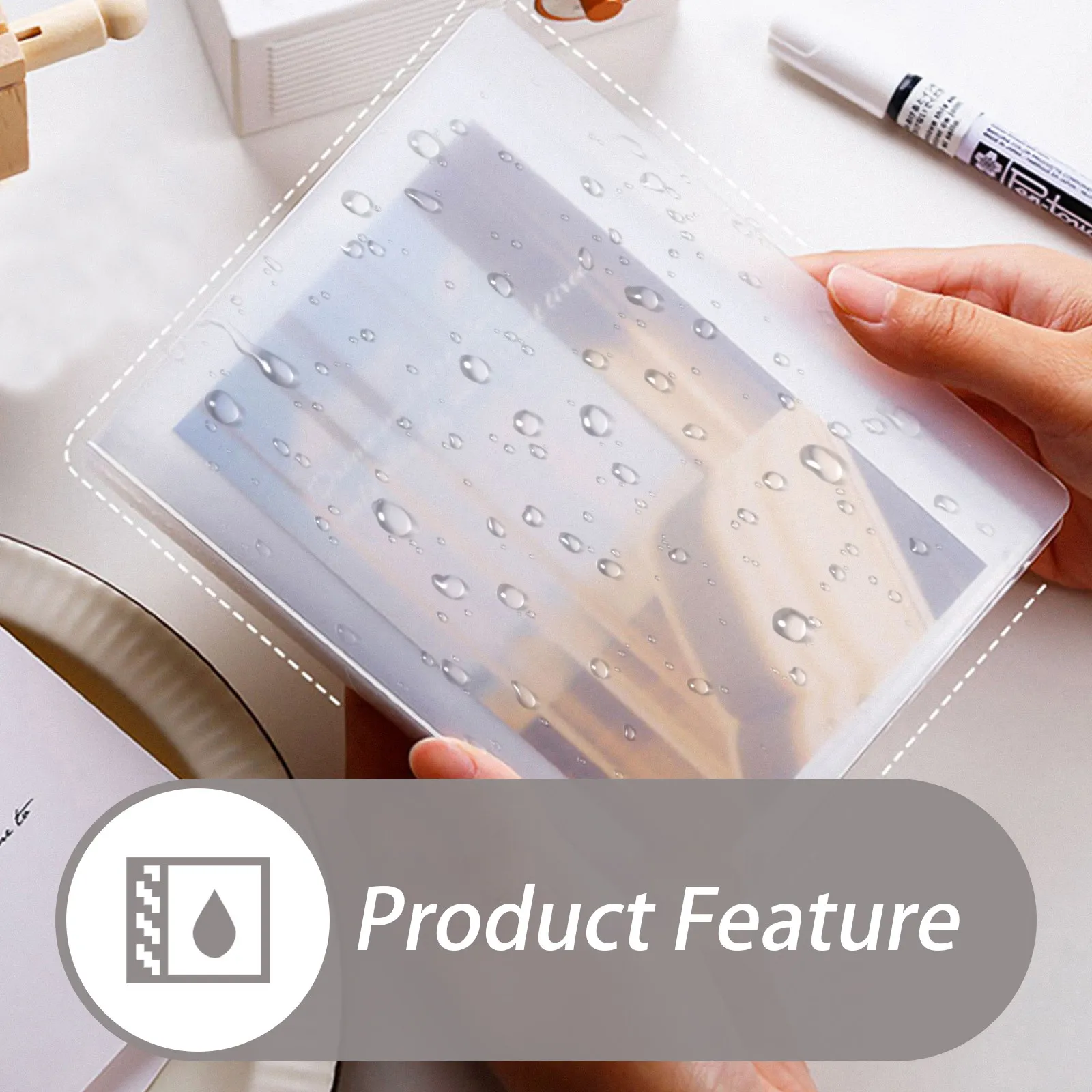 Business Card Holders Book Bills Booklet for Holding Cards Sleeve Transparent Binder