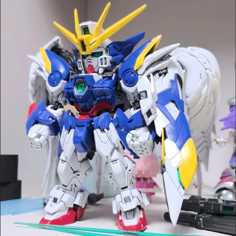 

MGSD Wing Zero EW Angel Form Mech Assembly Model Kit Action Figure Desktop Decoration Doll Boy Toy Surprise Gift Collectible