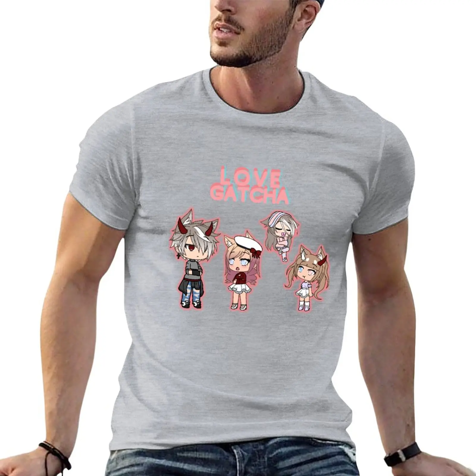 Gacha life pack pin T-Shirt Blouse plus size tops plus sizes mens t shirts casual stylish