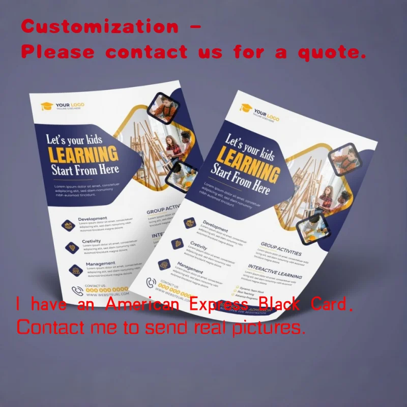 

custom.Custom Full Design Print One Sheet A5 A6 Size Advertising Paper Flyer