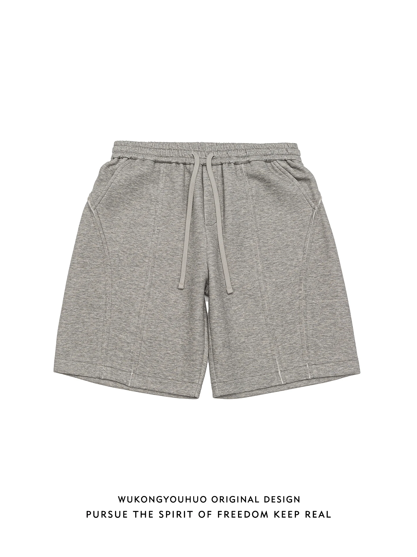 

Мужские повседневные спортивные брюки свободного кроя в стиле американского хип-хопа с пэчворком, модные брендовые широкие брюки-капри универсального дизайна