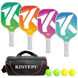 Juego de palas de pepinillo para hombre y mujer, bolas de Pickleball con bolsa de transporte, raqueta, Pickleballs, bolsa de raqueta