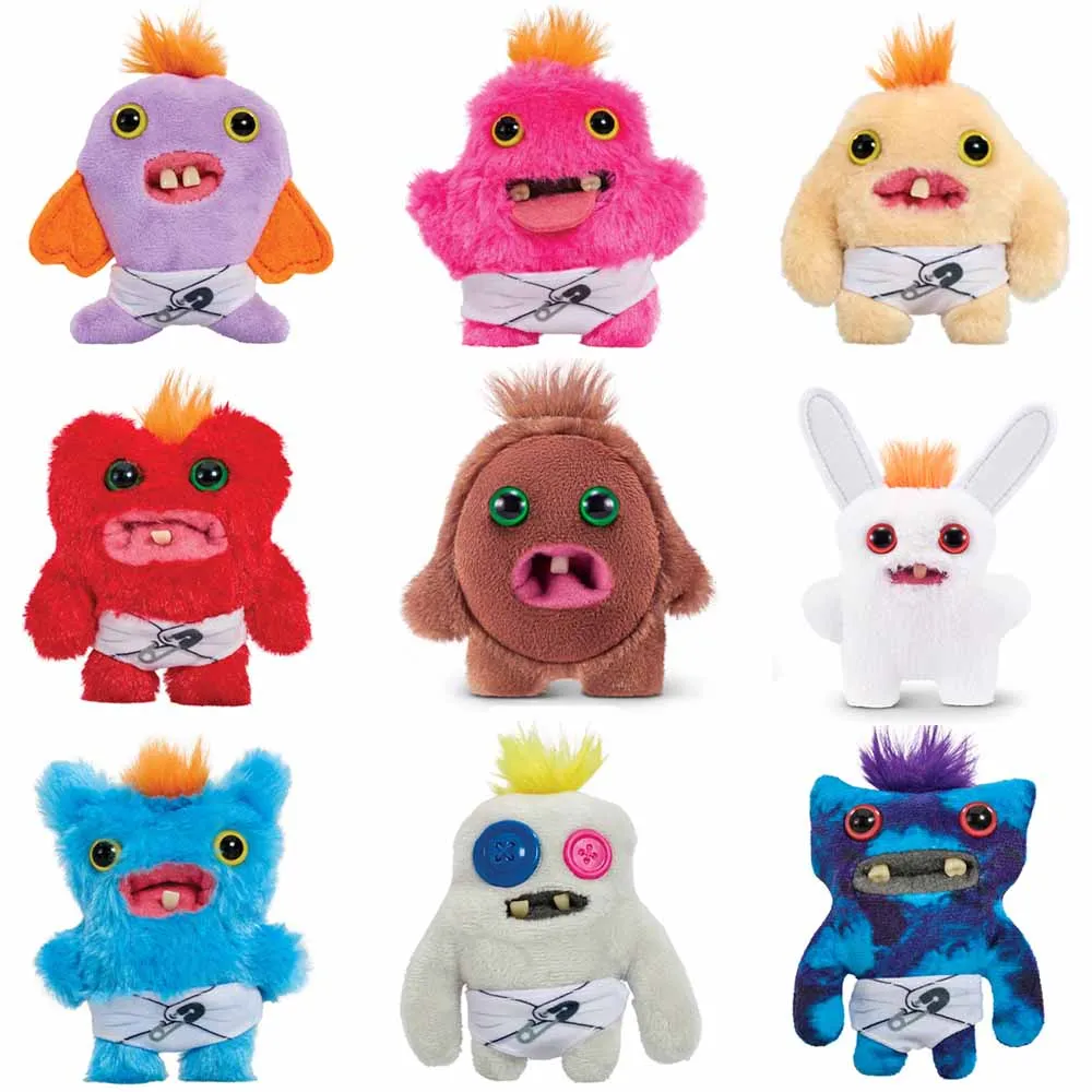Baby Fuggler Plüschpuppe Fuggler Hässliches Monster REEK-O Weitblickiges Seltsames Wesen Sasquoosh Weiches Kleines Stofftier Mit Box