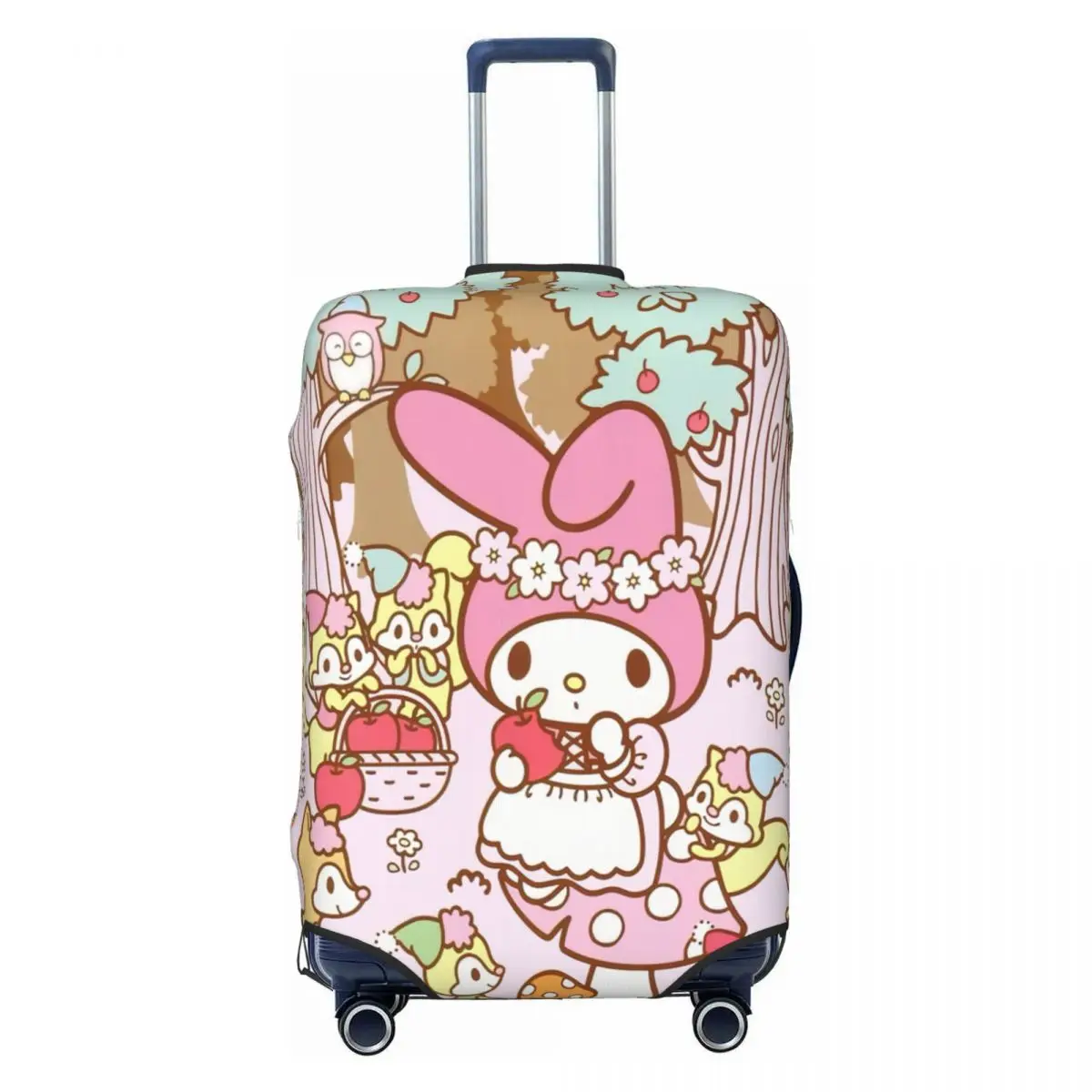 

Cute My Melody Bunny Suitcase Cover Washable Kawaii Luggage Covers Protector for 18-32 inch