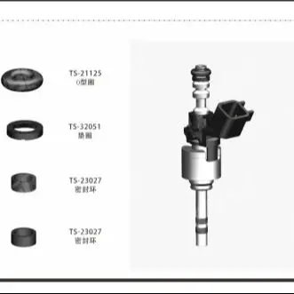 4 SET (24pcs) GDI Fuel Injector Repair Kits For F01R00MA17 Applicability Haval Dargo With U-shaped clip