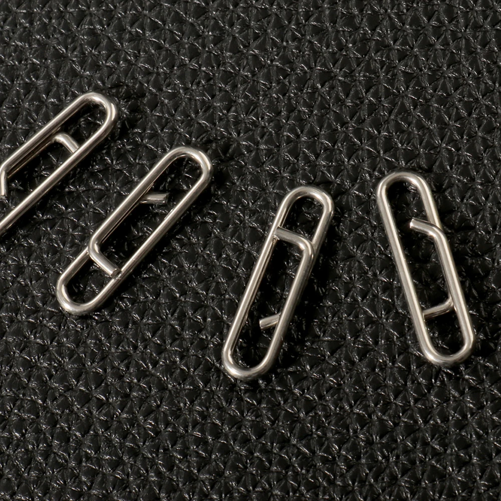 GOBAIT Angeln Interlock Snap Fast Clips Edelstahl Ovale Schnalle Wirbel Köder Linie Zubehör Tackle Box 20-100 Stück Stecker – Detail 11
