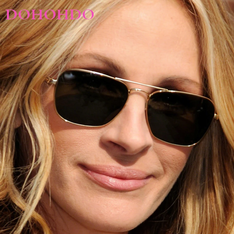 

Vintage Trendy Pilot Metal Frame Women Sunglasses Luxury Brand Designer Men Sunglasses Travel Driving Shades Unisex UV400 Очки